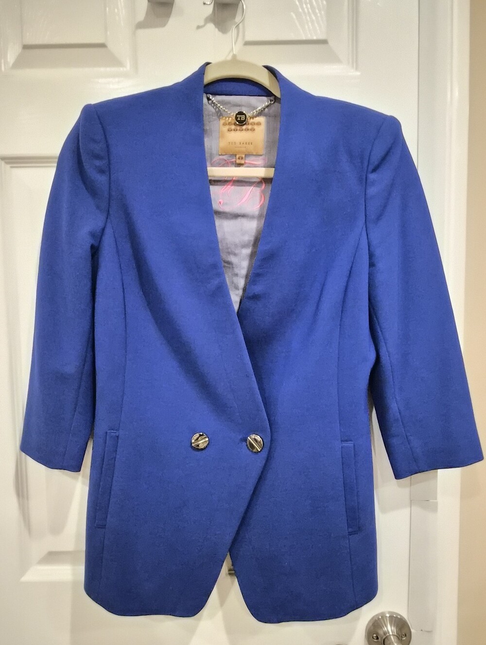 Ted Baker Royal Blue Double-Button Tailored Blazer